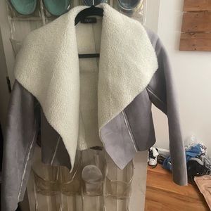 grey sherpa jacket